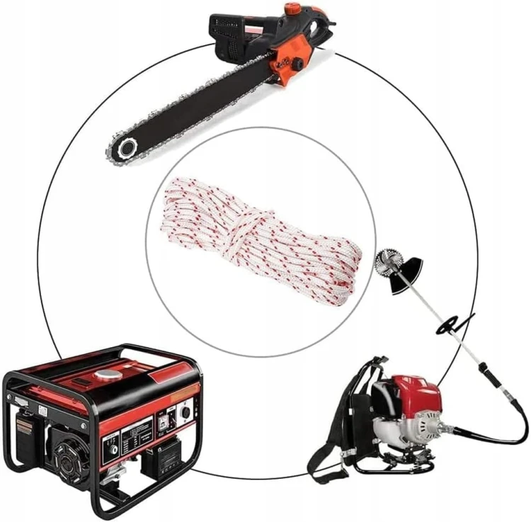 Linka rozrusznika szarpaka startera 3 mm 10m + 3 uchwyty Do kosiarki piły