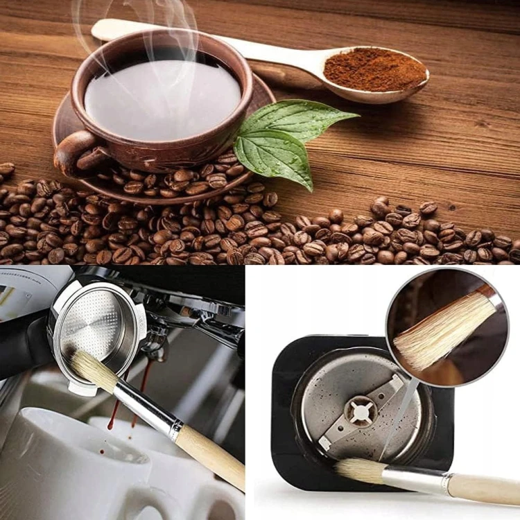 ZESTAW SZCZOTEK PĘDZELI DO CZYSZCZENIA MŁYNKA DO KAWY EKSPRESU BARISTA