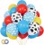 Zestaw 68 balonów czerwone żółte niebieskie toy farma 12 cali 30 cm story