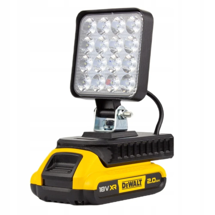 Lampa do DEWALT XR 18V 20V robocza SZPERACZ na akumulator 16 LED MINI