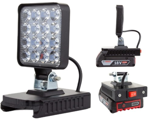 Lampa do BOSCH 18V PRO robocza SZPERACZ halogen na akumulator 16 LED MINI