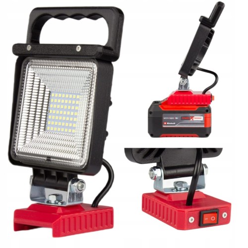 Lampa do EINHELL POWER X-CHANGE 18V robocza ROZPROSZONA na akumulator 48W