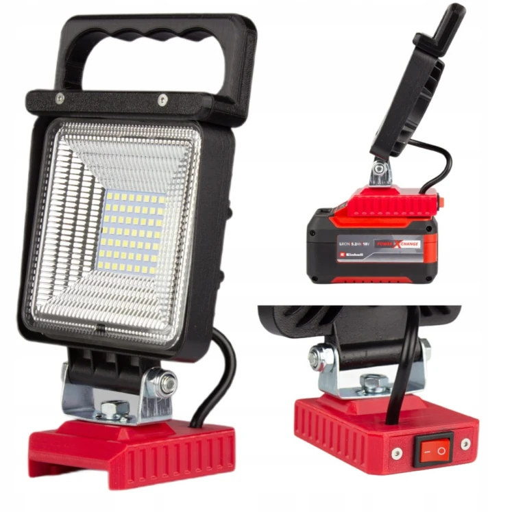 Lampa do EINHELL POWER X-CHANGE 18V robocza ROZPROSZONA na akumulator 48W