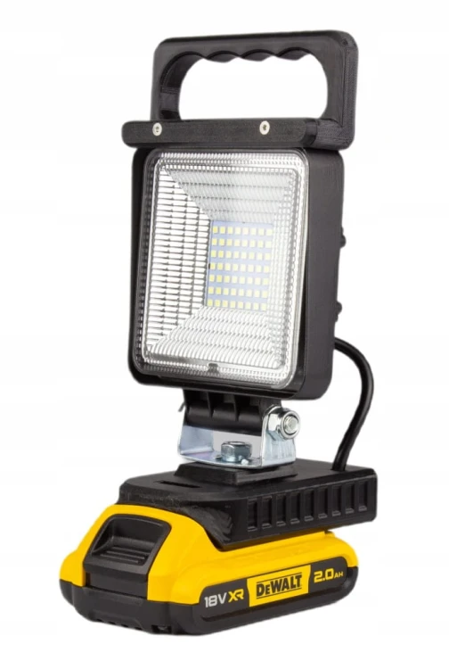 Lampa do DEWALT XR 18V 20V robocza ROZPROSZONA halogen latarka 49W 49 LED