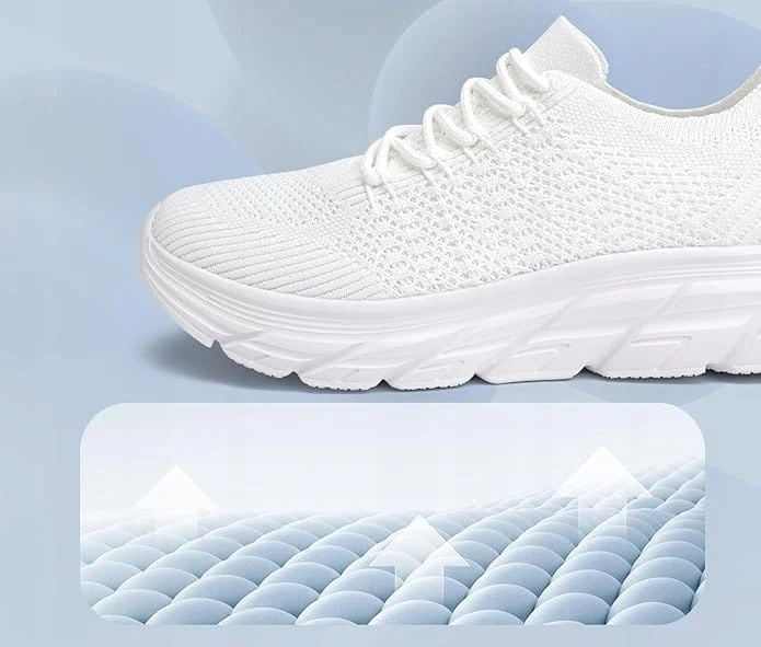 Damskie Buty Sportowe Slip-On Memory Foam Lekkie i Oddychające R. 38