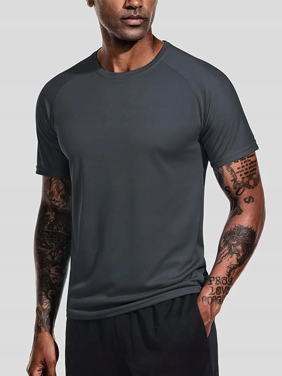 Zestaw 3 Koszulek Sportowych Męskich Oddychające Siłownię Bieganie XXL 2XL