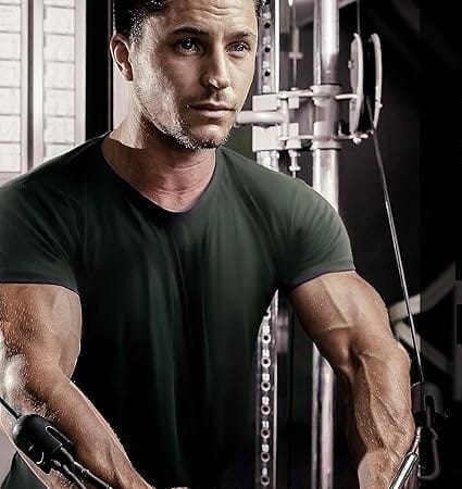 Męska Koszulka Sportowa Oddychająca Antypotna Siłownię Bieganie Fitness L