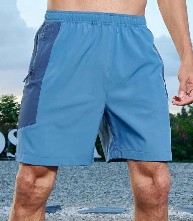 Męskie Spodenki Sportowe Szybkoschnące 3 Kieszenie Fitness Bieganie L