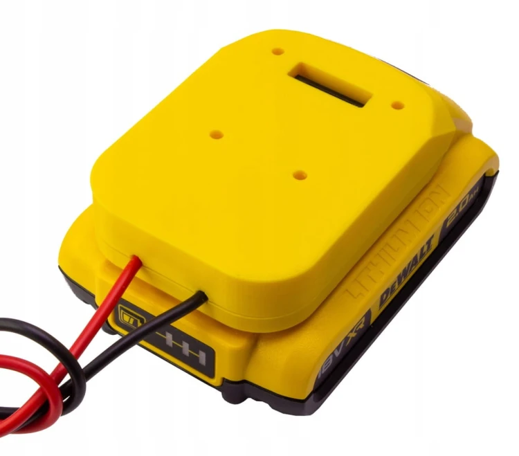 Adapter do akumulatora baterii DeWALT XR 18V 20V GRUBE PRZEWODY ŻÓŁTY