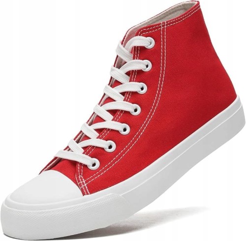 Trampki Unisex High Top Buty Canvas Damskie i Męskie Wysokie Styl Casual 36