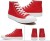 Trampki Unisex High Top Buty Canvas Damskie i Męskie Wysokie Styl Casual 36