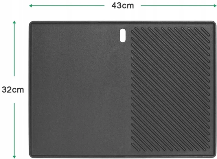 Płyta żeliwna grillowa 43x32 cm dwustronna do Enders Boston Monroe 7893