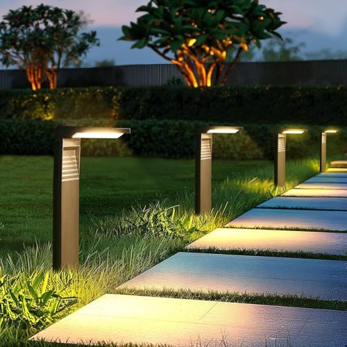 Lampy Solarne Ogrodowe LED 2 szt. Ciepłe/Zimne Światło Do Ogrodu i Ścieżek