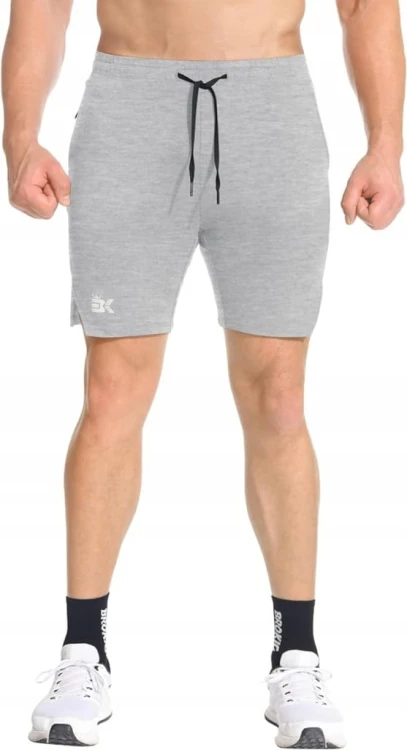 Męskie Spodenki Sportowe Fitness Bieganie Elastyczny Pas J. Szary R. XXL