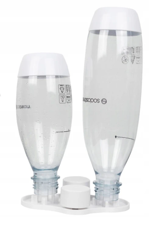 OCIEKACZ do butelek SODASTREAM na 2 dwie butelki UCHWYT kolor biały
