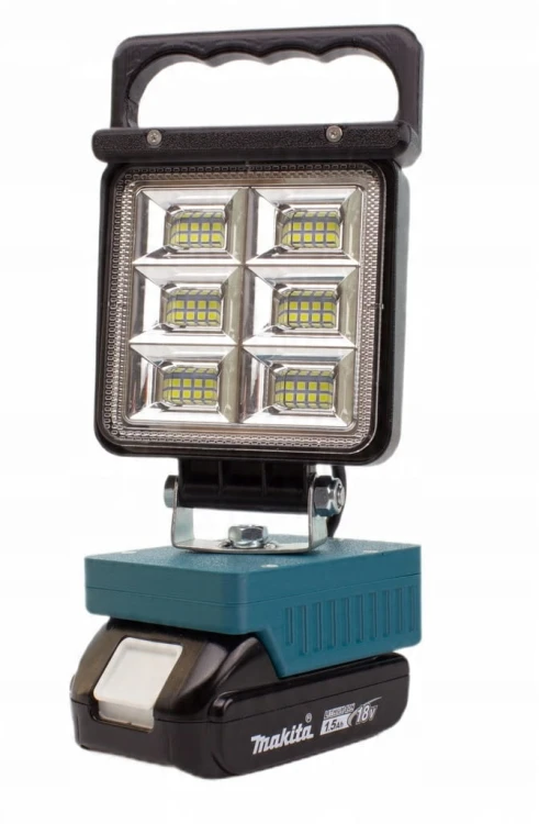 Lampa do Makita 18V robocza warsztatowa halogen ROZPROSZONA latarka 48W LED