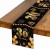 Bieżnik na 30 urodziny urodzinowy 40x140cm trzydziestka napisy czarny złoty