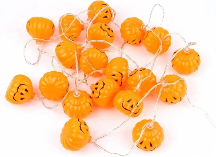Girlanda DYNIE LED Halloween 3 metry 20 diód na baterie pomarańczowe