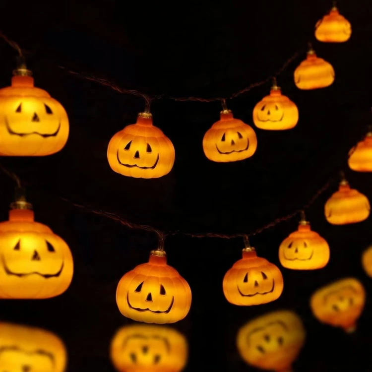 Girlanda DYNIE LED Halloween 3 metry 20 diód na baterie pomarańczowe