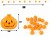 Girlanda DYNIE LED Halloween 3 metry 20 diód na baterie pomarańczowe