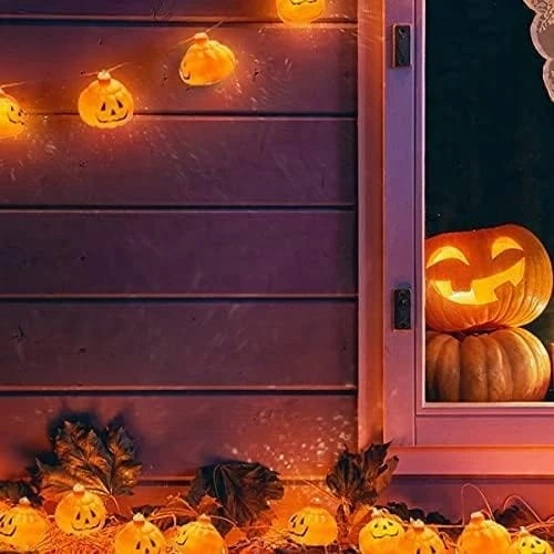 Girlanda DYNIE LED Halloween 3 metry 20 diód na baterie pomarańczowe