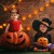 Girlanda DYNIE LED Halloween 3 metry 20 diód na baterie pomarańczowe