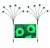 Lampki Halloween LED Oczy 2x Zestaw Na Baterie Dekoracja Ogrodowa