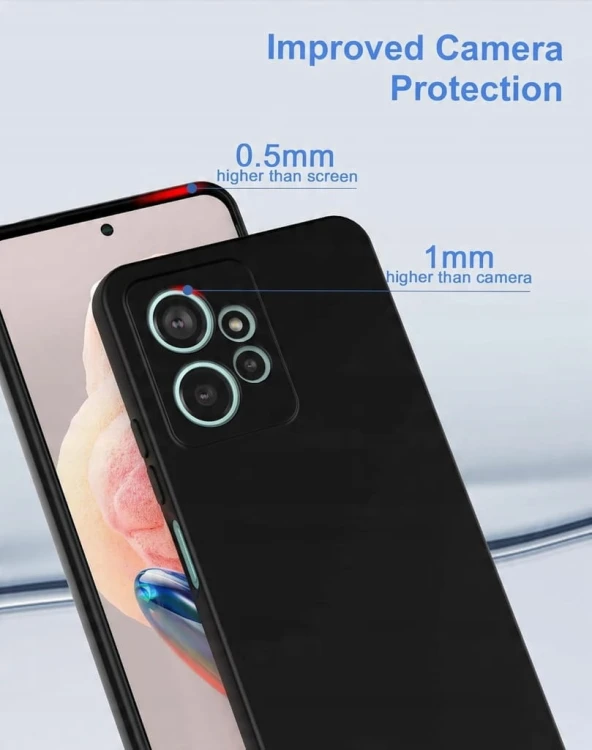 Plecki Foluu do Xiaomi Redmi Note 12 4G 2023 czarne etui case do telefonu
