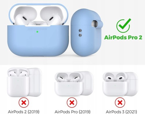 Etui Apple AirPods Pro 2 Silikonowy Pokrowiec Ochronny Case Brelok Obudowa