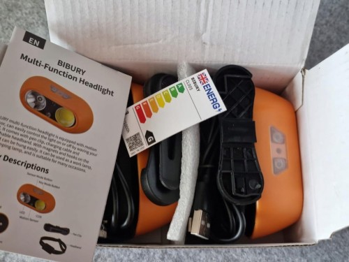2x LATARKA CZOŁOWA LED LAMPA CZOŁÓWKA AKUMULATOR CZUJNIK RUCHU USB-C PRO