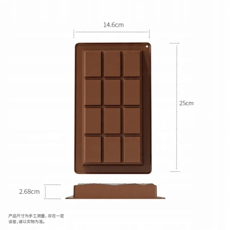 2x Forma Silikonowa Do Czekolady Dubajskiej Czekolada Dubajska XL 25 x15 cm