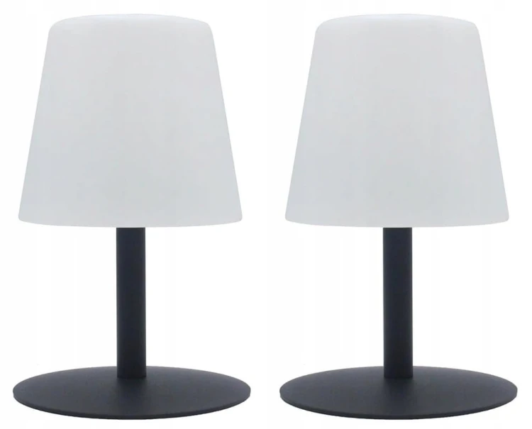 2x Lampa LED akumulatorowa Stołowa Ogrodowa Lampka USB IP44 różne tryby