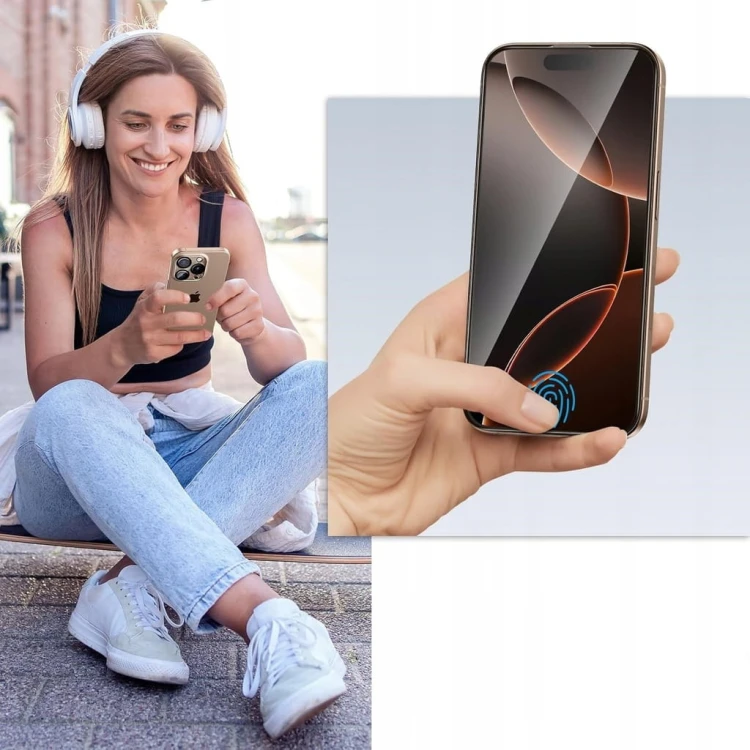 Szkło do iPhone 16 Pro Max 6.9" + Osłona Aparatu 9H 2 szt. HD z aplikatorem